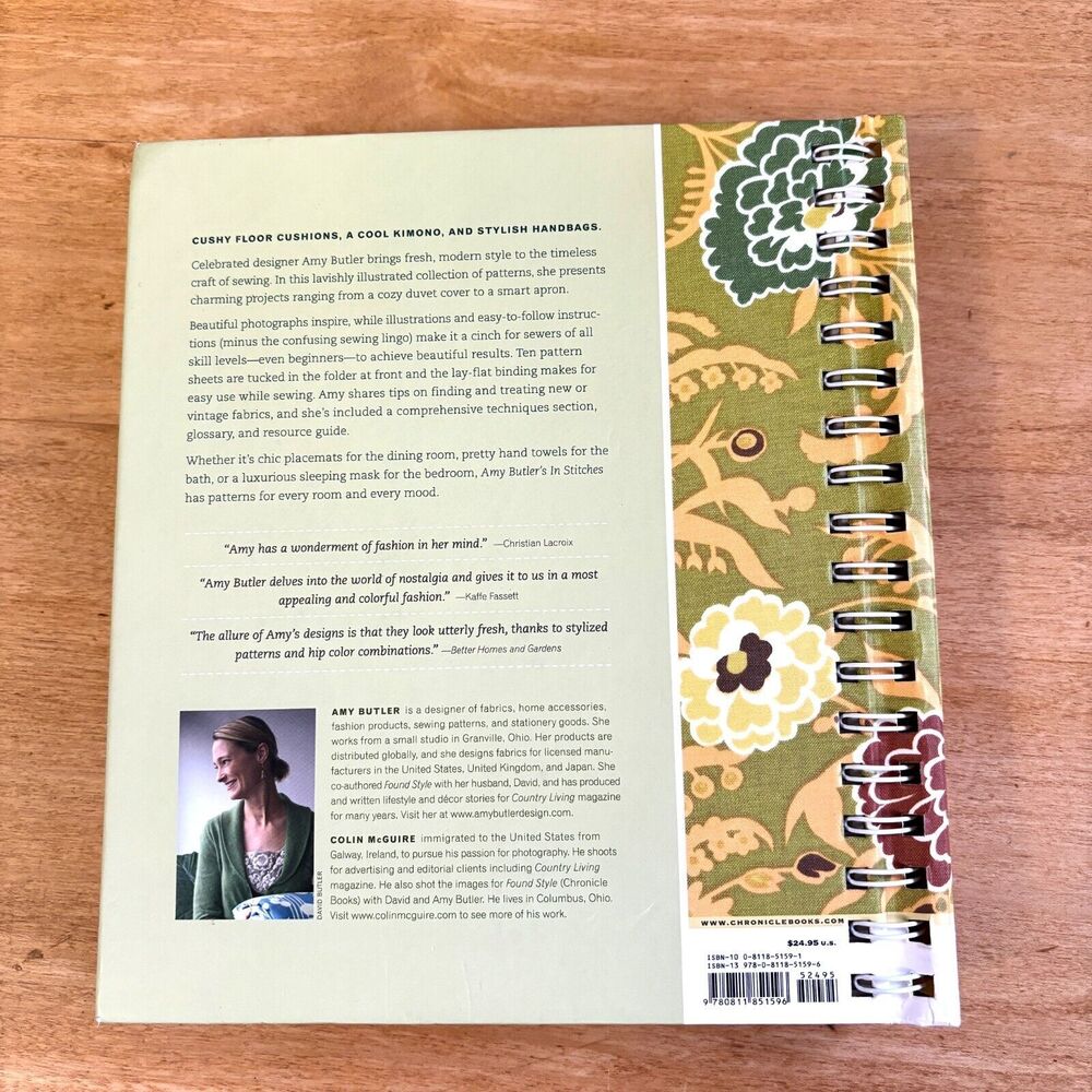 Amy Butler's In Stitches Sewing Projects Book Patterns Included Spiral Bound - Picture 2 of 12